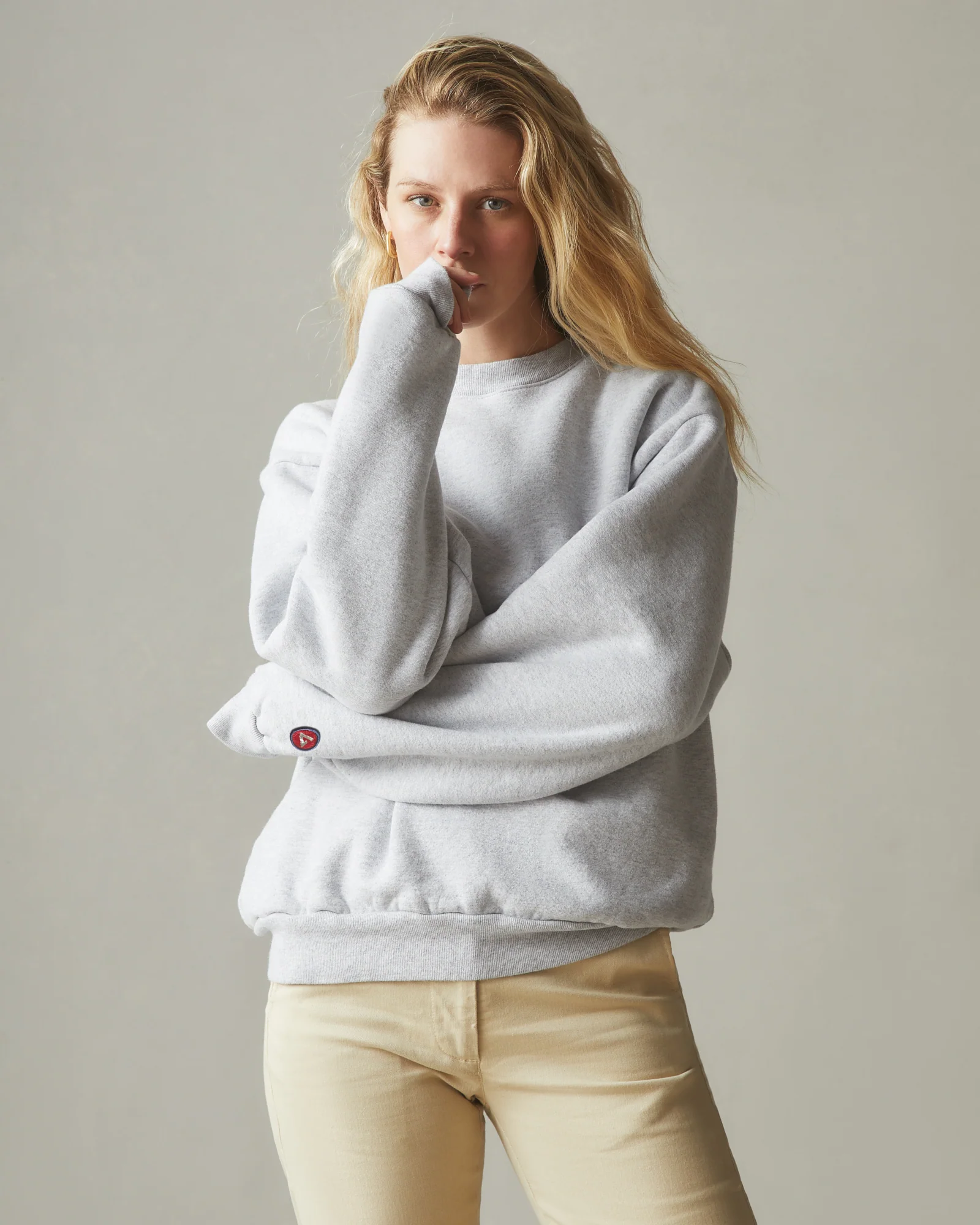 Unisex American Vintage Crew - Heather Grey - Image 4