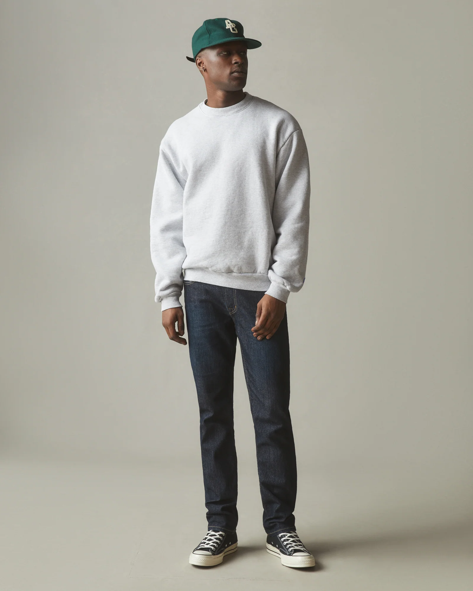 Unisex American Vintage Crew - Heather Grey - Image 7