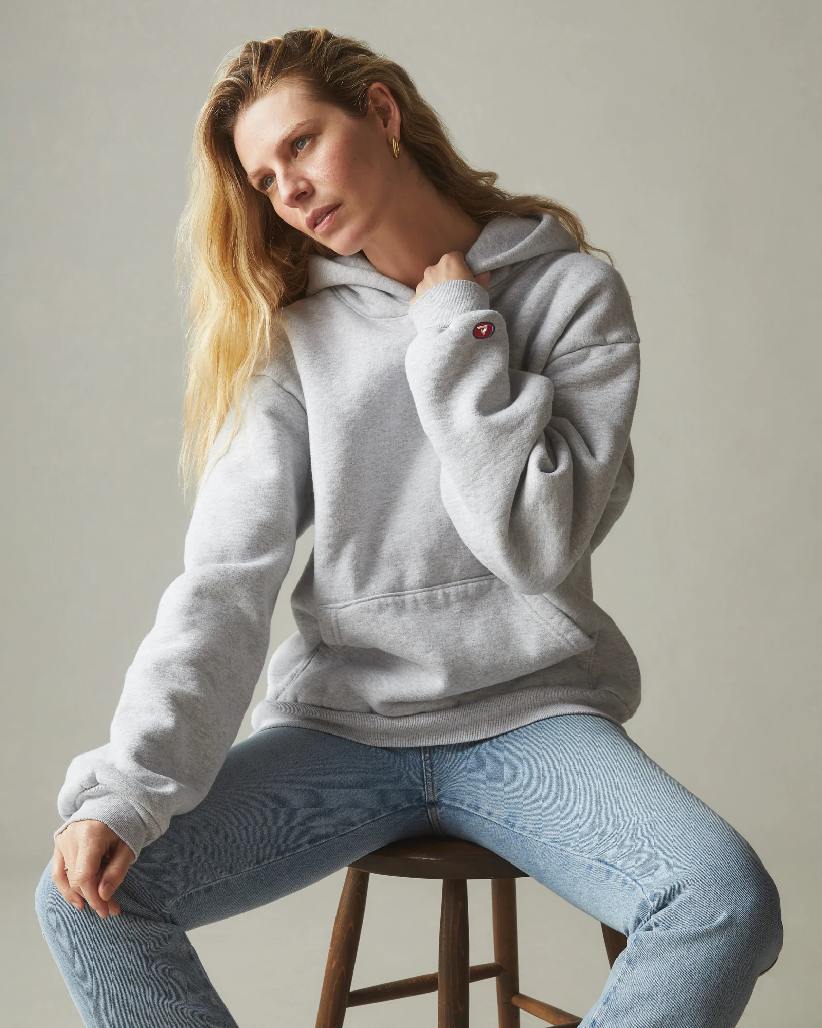 Unisex American Vintage Pullover - Heather Grey - Image 7