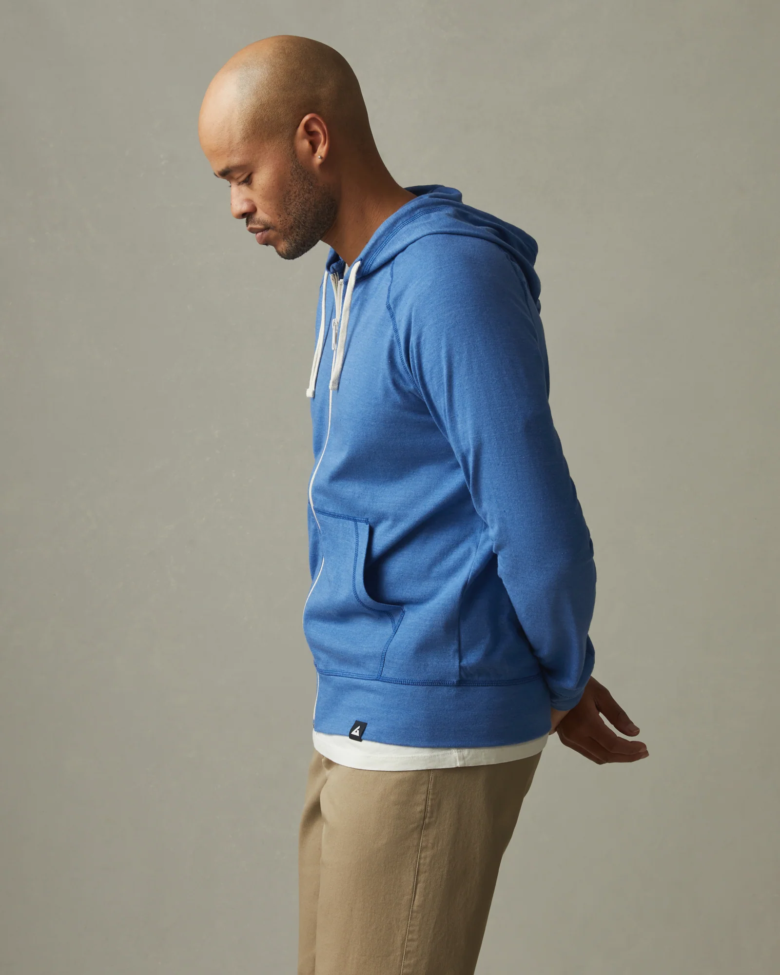 Men's Lightweight Full Zip - Essential Blue - Image 5