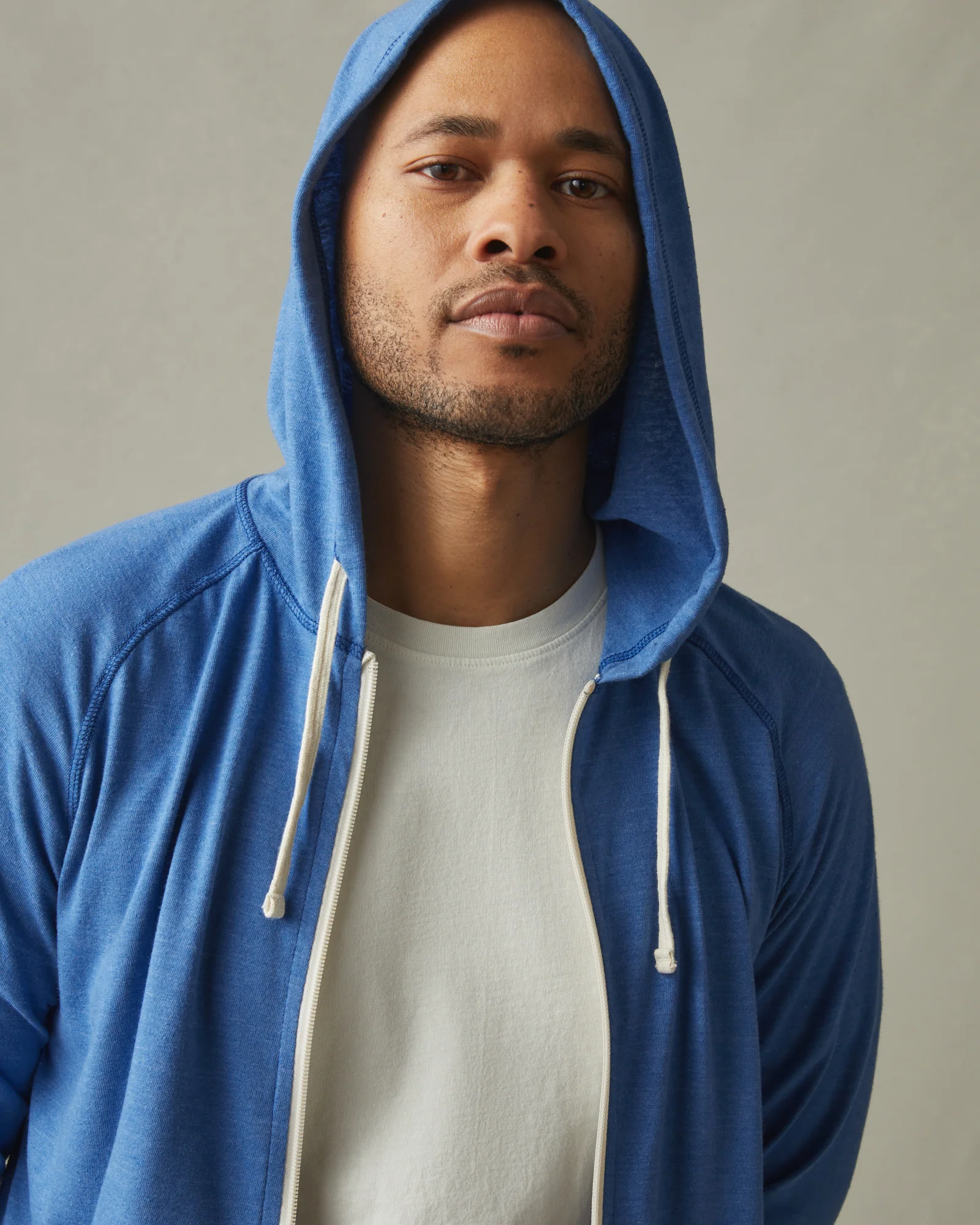 Men's Lightweight Full Zip - Essential Blue - Image 6