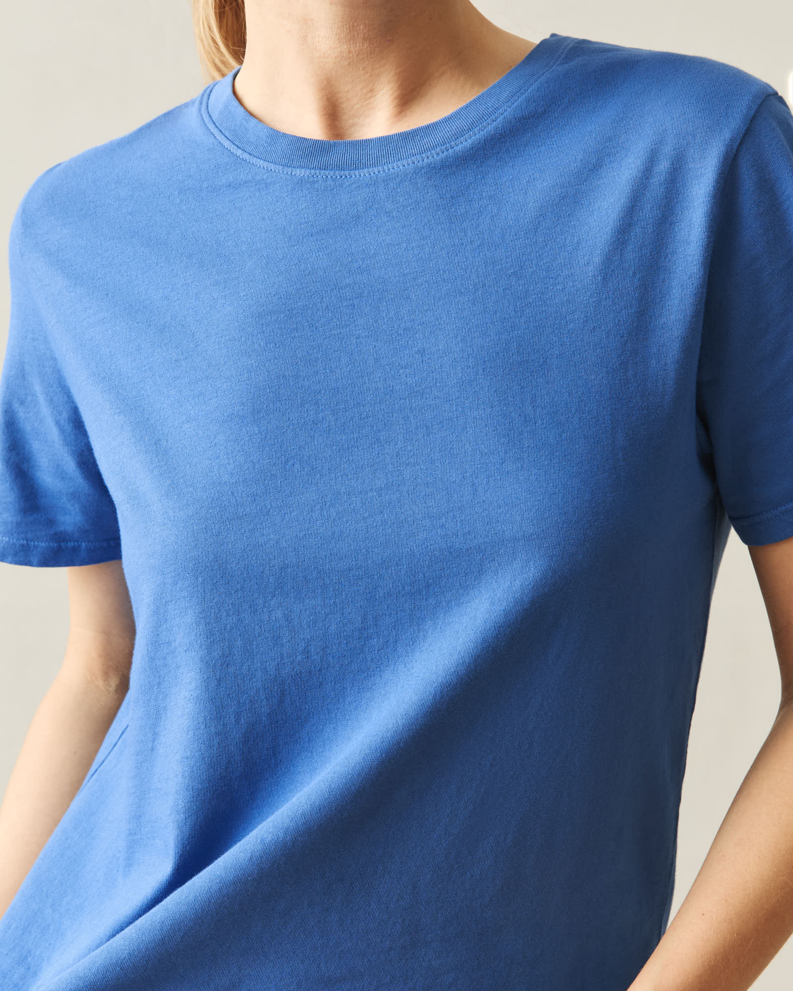 Women's Classic Cotton Crew Tee - Deja Vu Blue - Image 3