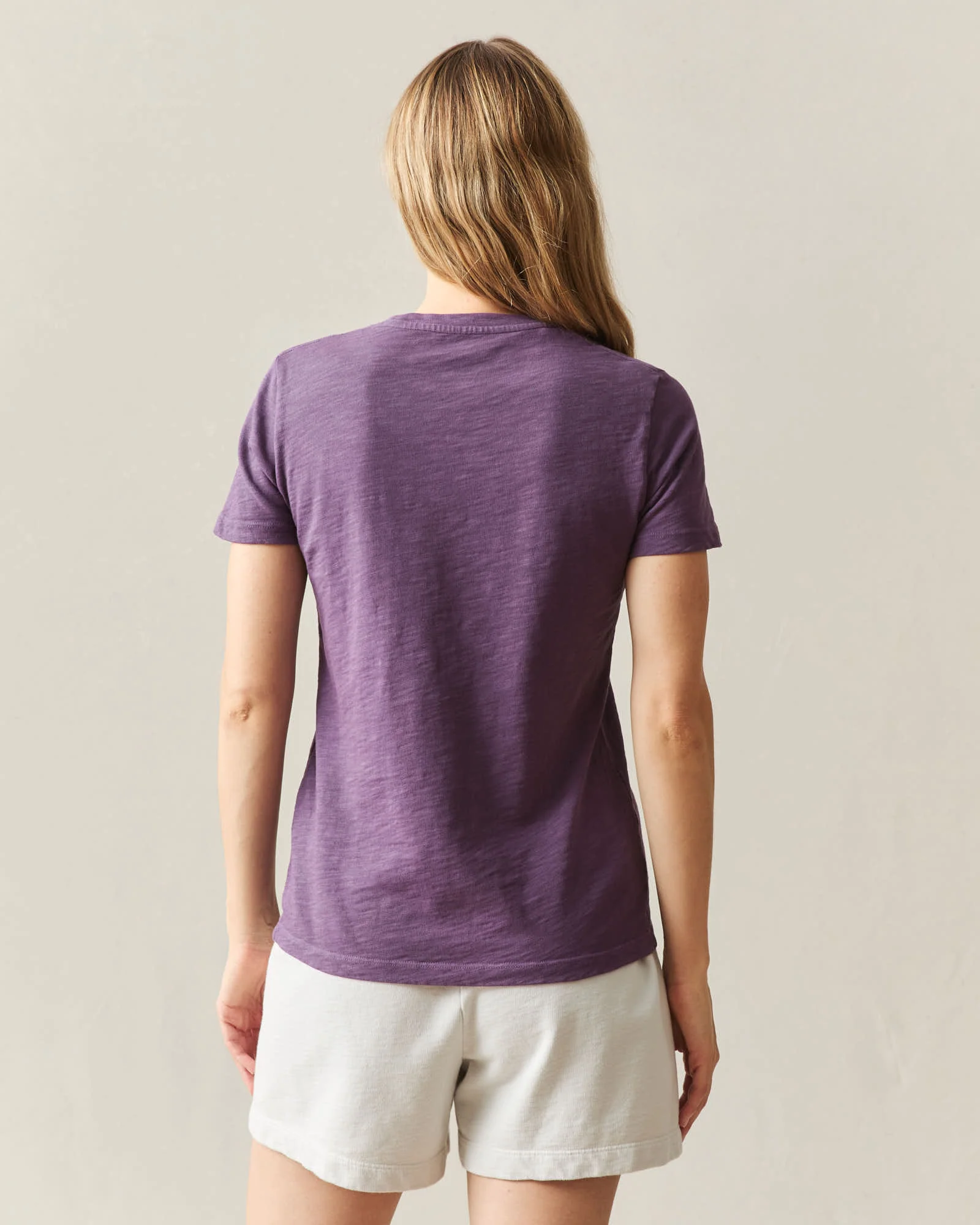 Women's Premium Slub Crew Tee - Hortensia - Image 3